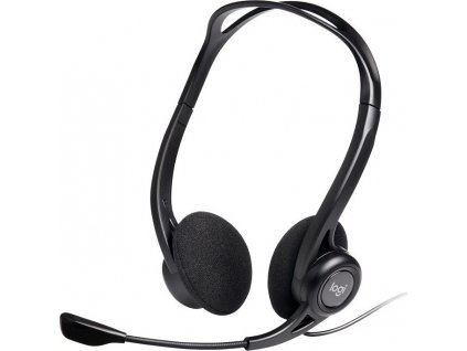 Logitech Headset Stereo PC 960/ drátová sluchátka + mikrofon/ USB/ černá