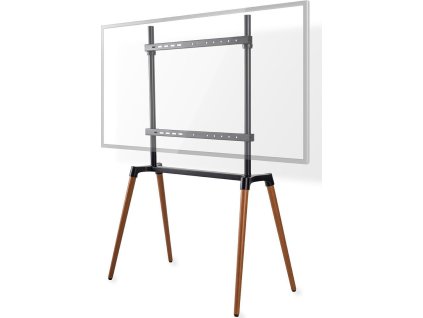 Podlahový TV Stojan | 60 - 75 " | Maximální podporovaná hmotnost obrazovky: 40 kg | Skandinávské Provedení | Protiskluzový popruh | Snap-lock | Hliník / Ocel | Černá