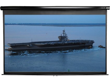 ELITE SCREENS plátno roleta 106" (269,2 cm)/ 16:9/ 132,1 x 234,7 cm/ Gain 1,1/ case černý/ 24" drop