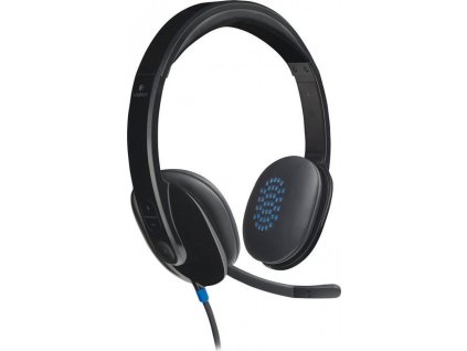 Logitech Headset Stereo H540/ drátová sluchátka + mikrofon/ USB/ černá