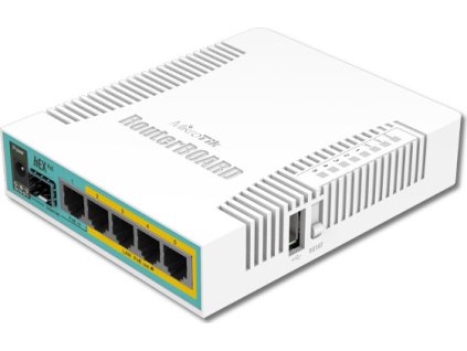 MikroTik RouterBOARD RB960PGS, hEX PoE, 800MHz CPU, 128MB RAM, 5x GbE, USB, PSU, L4