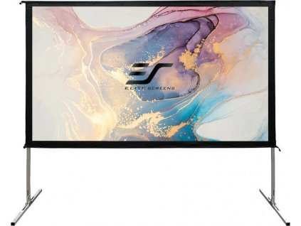 ELITE SCREENS plátno mobilní outdoor stativ 135" (342,9cm)/ 16:9/ 168,1×299cm/ hliníkový/ přední a zadní projekce