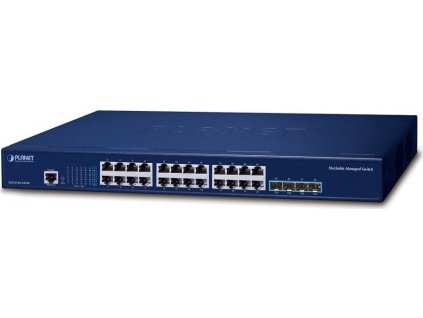 Planet SGS-6310-24T4X L3 switch, 24x1Gb, 4x10Gb SFP+, HW/IP stack, VSF/Cluster