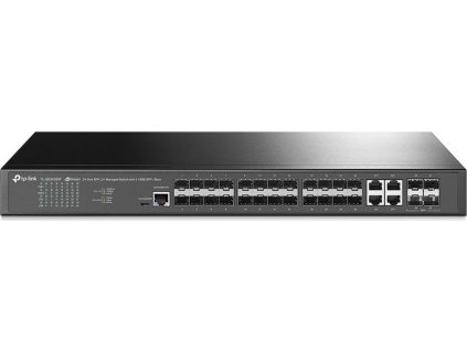 TP-Link TL-SG3428XF JetStream 24-Port SFP L2+ Managed Switch, 20x SFP + 4x SFP/GLAN Combo, 4x 10Gbit SFP+