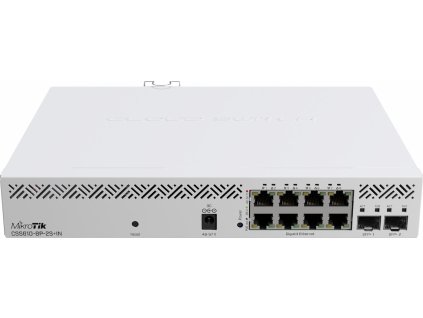 MikroTik managed Switch CSS610-8P-2S+IN 8x GbE PoE+, 2x 10Gb SFP+, SwOS, PSU (PoE budget 140W)