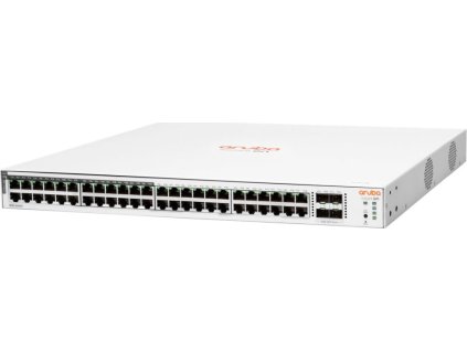 HPE Aruba Instant On 1830 48G 4SFP 370W Switch (24x PoE Class4 + 24x RJ45 10/100/1000).