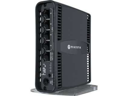 ROZBALENÉ - POUŽITÉ - MikroTik hAP ax2, 5x GLAN, 2.4+5Ghz, 802.11b/g/n/ac/ax Wi-Fi 6, PoE in/out, ROS 7, L4,  PSU, indoor