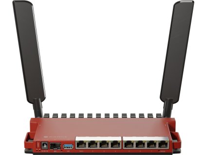 MikroTik L009UiGS-2HaxD-IN, ARM CPU, 512MB RAM, Wi-Fi 6 (802.11ax), 8x GLAN, PoE in/out, SFP, USB 3.0, L5