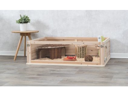 Výběh pro morčata do vnitřních prostor, dřevo/plast