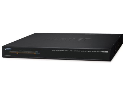 Planet AVS-4210-24HP4X managed AV switch, 24x1Gb, 4x10Gb SFP+, 16x PoE 802.3at + 8x PoE 802.3bt 450W, 0~50°C , QoS