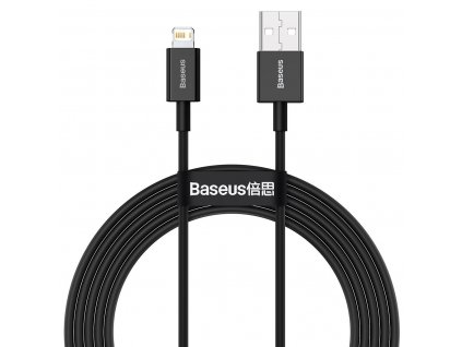 Baseus Lightning Superior Series cable, Fast Charging, Data 2.4A, 1m Black (CALYS-A01)