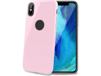 Celly ochranné TPU pouzdro pro iPhone XS Max růžová