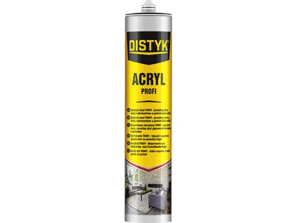 Akrylový tmel PROFI DISTYK Line 310 ml bílá