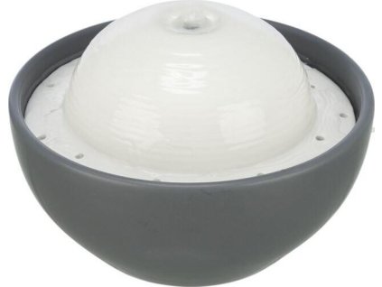 Vital Dome keramická fontánka na pití, 1,5 l/20 x 10 x 20 cm, šedá/bílá (RP 2,90 Kč)