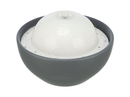 Vital Dome keramická fontánka na pití, 1,5 l/20 x 10 x 20 cm, šedá/bílá