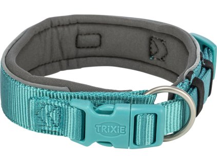 PREMIUM obojek extra široký, aqua/grafit