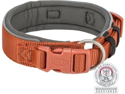 PREMIUM obojek extra široký, rezavá/grafit