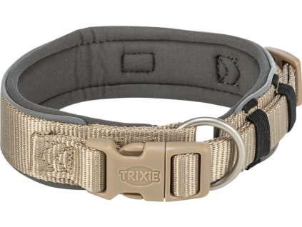 PREMIUM obojek extra široký, písková/grafit