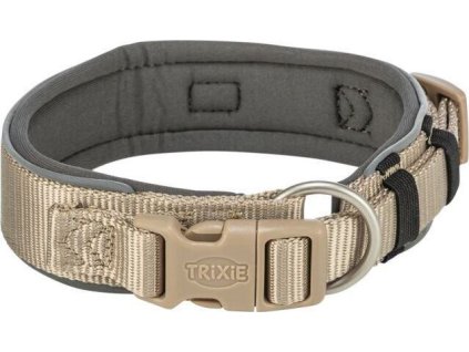 PREMIUM obojek extra široký, písková/grafit