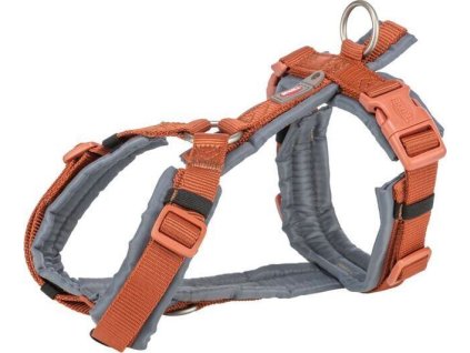 Premium trekingový postroj, rezavá/grafit