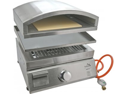 Gril plynový NAPOLI stolní + pizza pec + grilovací deska