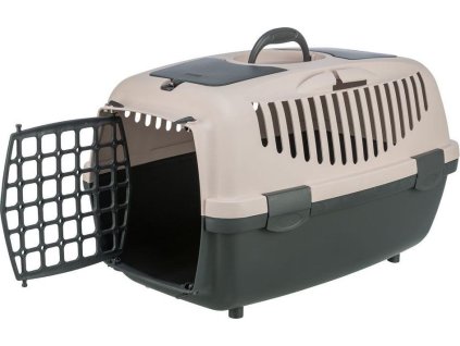 Transportní box CAPRI II, XS-S: 37x34x55cm (max. 8kg), tmavě šedá/tělová