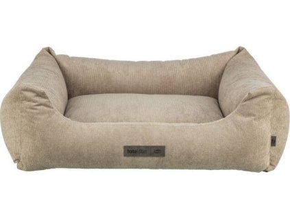 Pelech MATTEO, obdélníkový s polštářovým okrajem, manšestr, písková