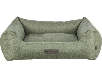 Pelech MATTEO 60 x50 cm, obdélníkový s polštářovým okrajem, tkanina, olivově zelená