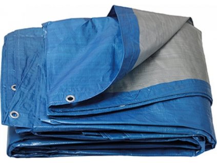 PE plachta zakrývací kulatá 3.6m 120g/1m2 modro-stříbrná
