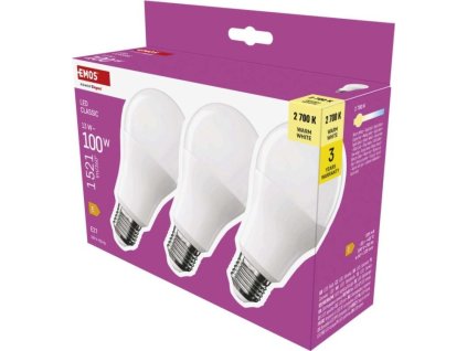 LED žárovka Classic A60 / E27 / 13 W (100 W) / 1521 lm / teplá bílá