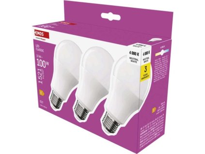 LED žárovka Classic A60 / E27 / 13 W (100 W) / 1521 lm / neutrální bílá