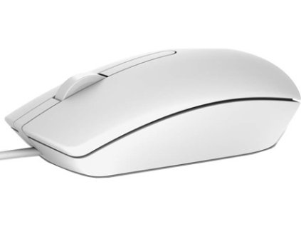 Dell MS116/Kancelářská/Optická/1 000 DPI/Drátová USB/Bílá