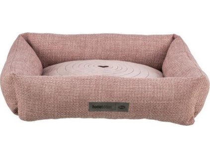 Pelech VIVIANA obdélníkový s polštářovým okrajem, sametová tkanina, antická růžová