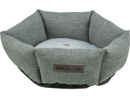 VIVIANA kulatý sametový pelech, ø 50 cm,  modro-šedá