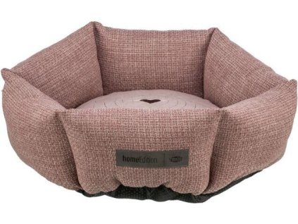 VIVIANA kulatý sametový pelech, ø 50 cm, antická růžová