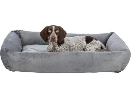 Obdélníkový recyklovaný pelech LIONEL, fleece, šedá