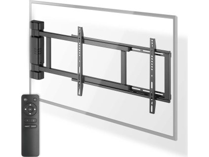 Motorised TV Wall Mount | 32 - 75 " | Maximum supported screen weight: 50 kg | Rotatable | Minimum wall distance: 56 mm | Remote controlled | ABS / Steel | Black