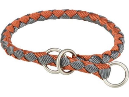 Obojek CAVO kulatý polostahovací, rezavá/grafit