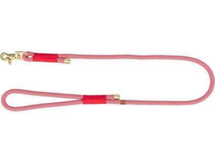 Soft Rope kulaté tkané vodítko, červená/krémová
