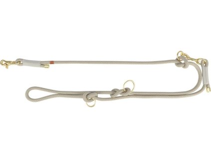 Soft Rope prodlužovací kulaté tkané vodítko, šedá/světlešedá
