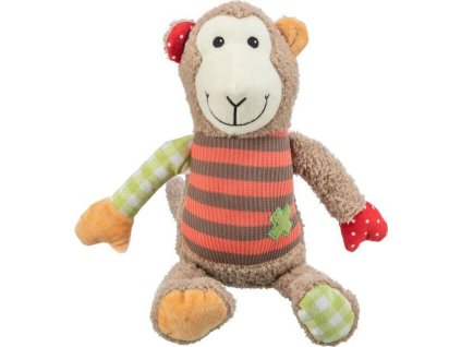 Monkey - zalátaná opice, 38 cm, plyšová hračka se zvukem