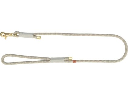 Soft Rope kulaté tkané vodítko, šedá/světlešedá