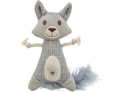 Mýval XXL, peříčkový ocas, catnip, 20 cm/30 cm, plyš/tkanina/peří