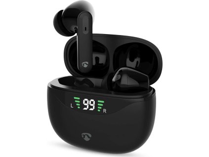 Plně bezdrátová sluchátka | ANC (Active Noise Cancelling) | Bluetooth® | Maximální doba přehrávání na baterie: 30 hod | Ovládání dotykem | Nabíjecí pouzdro | Pouzdro na bezdrátové nabíjení | Vestavěný mikrofon | Podpora hlasového ovládání | Černá