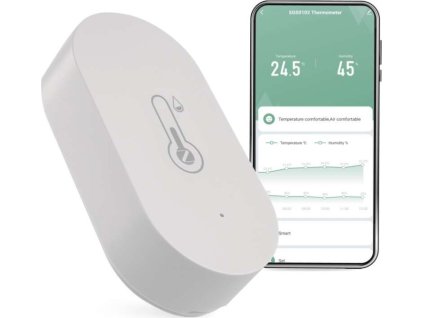 GoSmart Digitální teploměr s vlhkoměrem, bezdrátové čidlo, ZigBee EGS0102