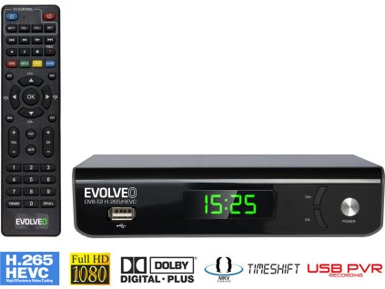EVOLVEO Omega S3, HD DVB-T2 H.265/HEVC rekordér