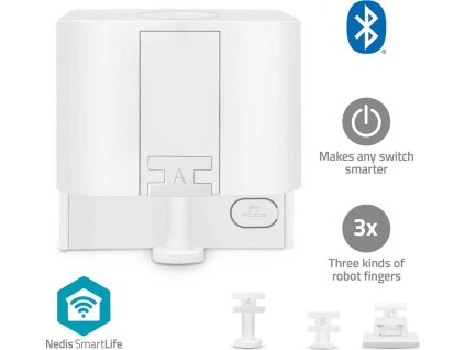 NEDIS chytrý prstový robot/ CR2/ 1000 mAh/ Bluetooth/ tři druhy prstů/ bílý