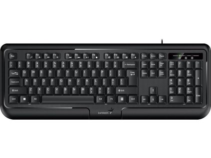 GENIUS KB-118 ver. II/ Drátová/ PS2/ černá/ CZ+SK layout