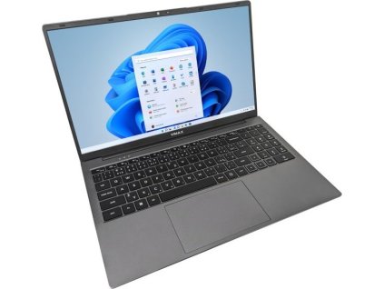 UMAX notebook VisionBook 15WN Plus/ 15,6" IPS/ 1920x1080/ N100/ 8GB/ 256GB SSD/ HDMI/ 3x USB 3.0/ W11 Pro/ šedý