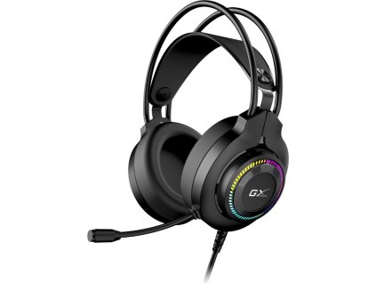 GENIUS GX GAMING headset - HS-GX580U/ USB/ RGB LED/ ovládání hlasitosti